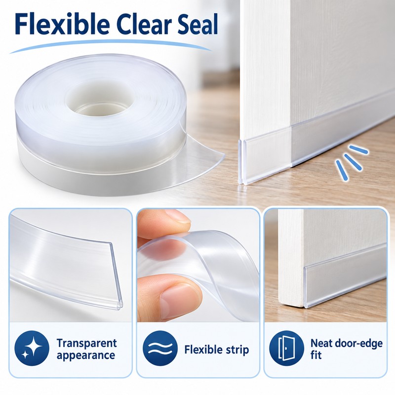 Door Bottom Seal Strip for Draft Protection – TPU Gap