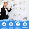 Grtard 12 Pack Gold Magnetic Clips, Fridge Magnets Refrigerator Magnets,