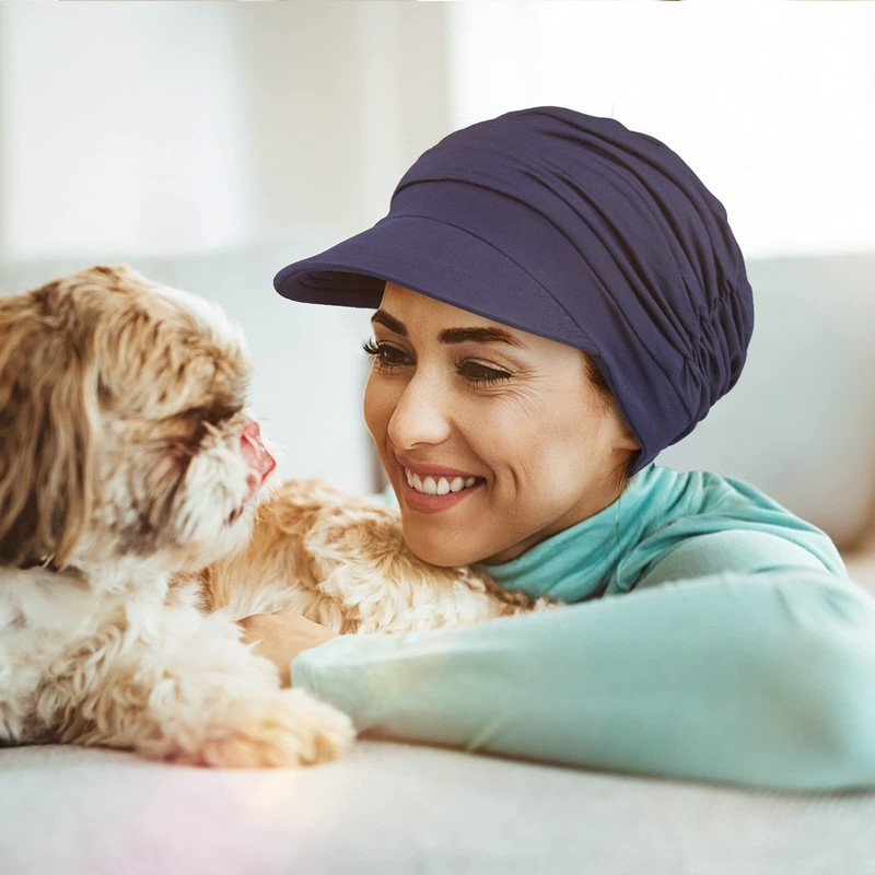 Gorra de béisbol de bambú suave para mujer, Azul verano,