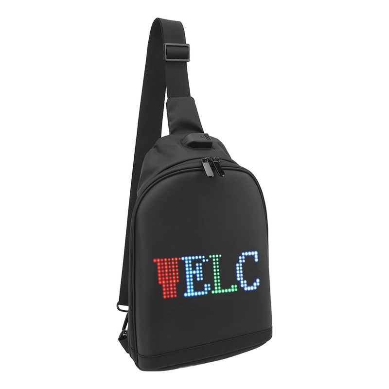 LED Display Fanny Pack Programmable Screen Anime Backpack Bluetooth USB