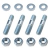 4Pack Carburetor Studs Kit, 1-3/8in Carburetor Studs Set Metal Carb