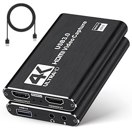 Vantisan 1080P Video Capture Card, 4K HDMI Capture Card, USB 3.0 Game Capture Device, 4K30Hz Video Capture Card for Streaming, Recording, Compatible with Windows/Mac/Linux - Plug & Play