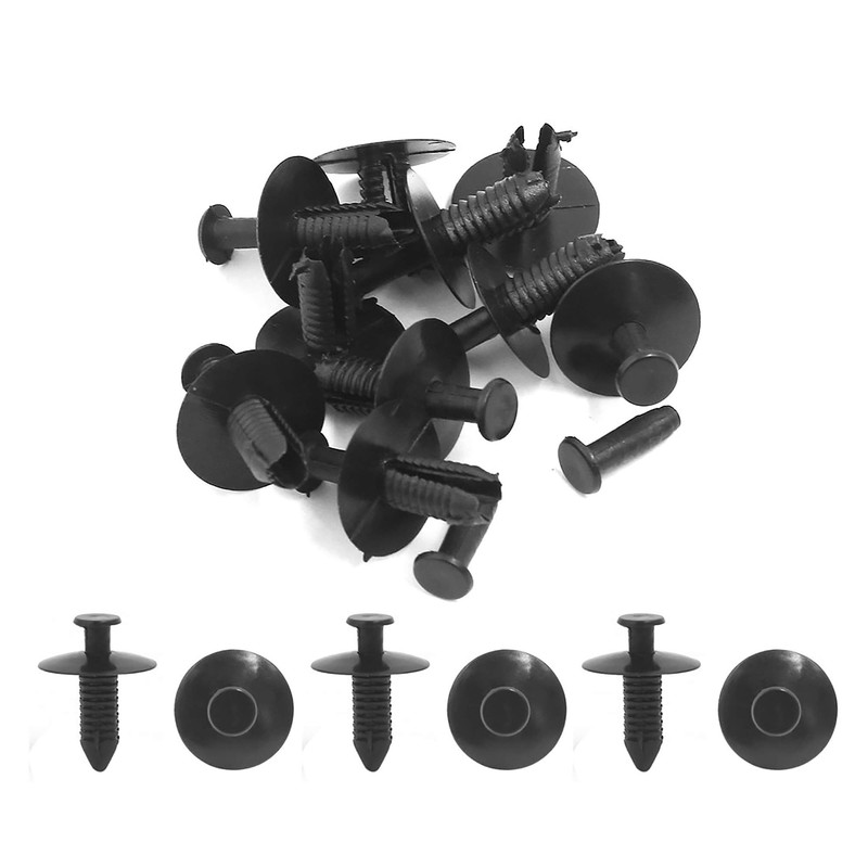 sourcingmap 10 Pcs 6mm Hole Push in Rivet Retainer Fastener