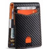Carbon Fiber RFID Blocking Wallet for Men Slim Minimalist Card