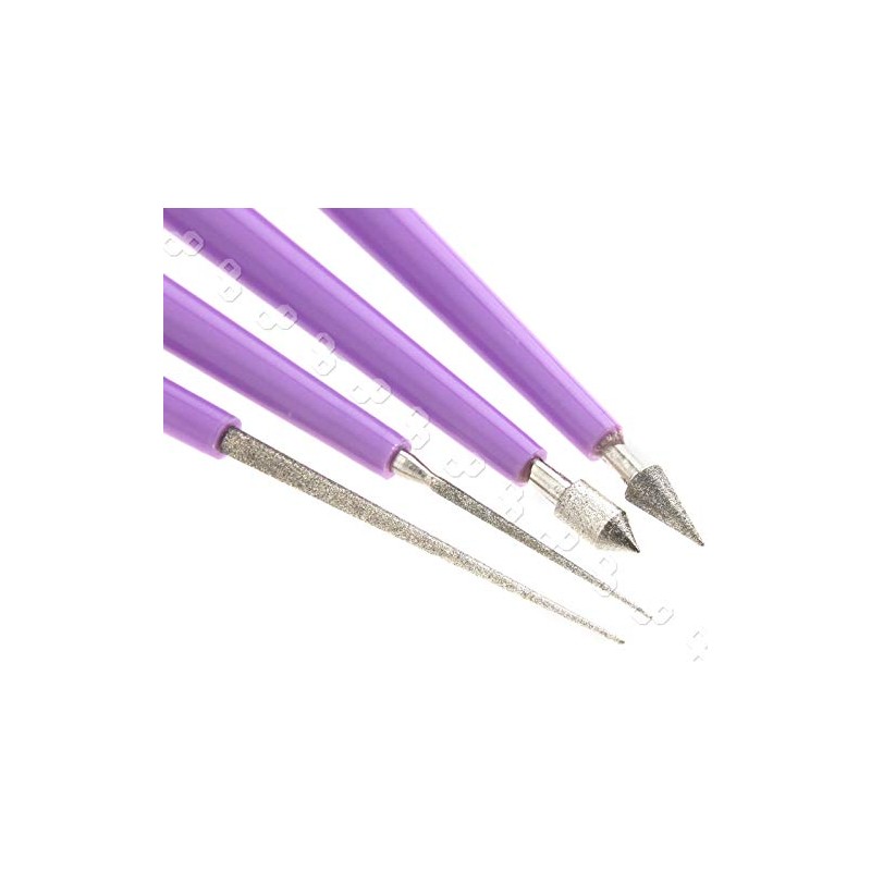 YINETTECH A Set of 4 Diamond Tips Pearl Reamer Beading