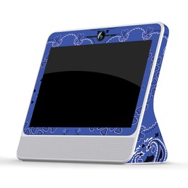 MightySkins Skin Compatible with Facebook Portal - Blue Bandana | Protective, Durable, and Unique Vinyl Decal wrap Cover | Easy to Apply, Remove, and Change Styles | Made in The USA