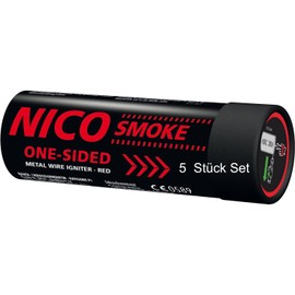 NICO 8101 Smoke Tube Smoke Torches Smoke Generator Smoke Pot 80 Seconds Red Pack of 5