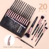 Brochas de Maquillaje Profesional 20 Piezas Set de Brochas Maquillaje