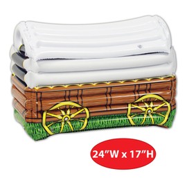 Beistle Inflatable Chuck Wagon Cooler, Multicolored