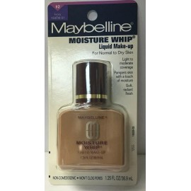 Maybelline 2 x Maybelline Moisture Whip Liquid Makeup -   IVORY  # 2