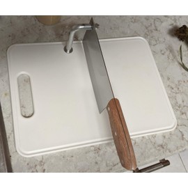 Clever Cleaver Cutting Board. Cleaver Swivels. Chops Hard Veggies and Fruits.