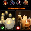 PChero Tea Lights Candles with Timer, 12 Packs Flickering Flameless
