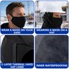 Winter Hard Hat Liner with Removable Mask, Waterproof Warm Hardhat