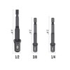 Zohino 3 Pcs Power Drill Impact Grade Socket Adapters Set