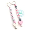 LALO Keyring with Name and Heart Motif Engraving - Gift