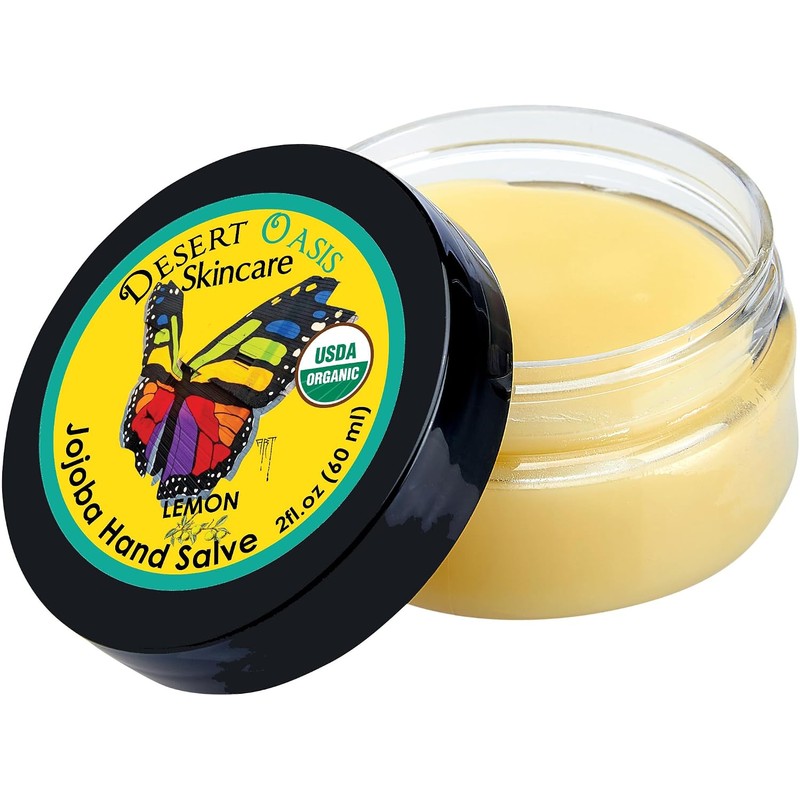 Aceite de jojoba salsa de limón para manos, hecha de