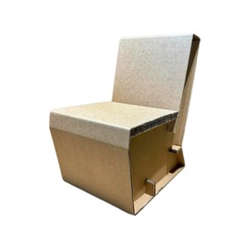 Mini Cardboard Chair - 11.8" Deep Seat, DIY Decoratable, Tool-Free Assembly, Perfect for Play &Imagination,Lightweight &Durable