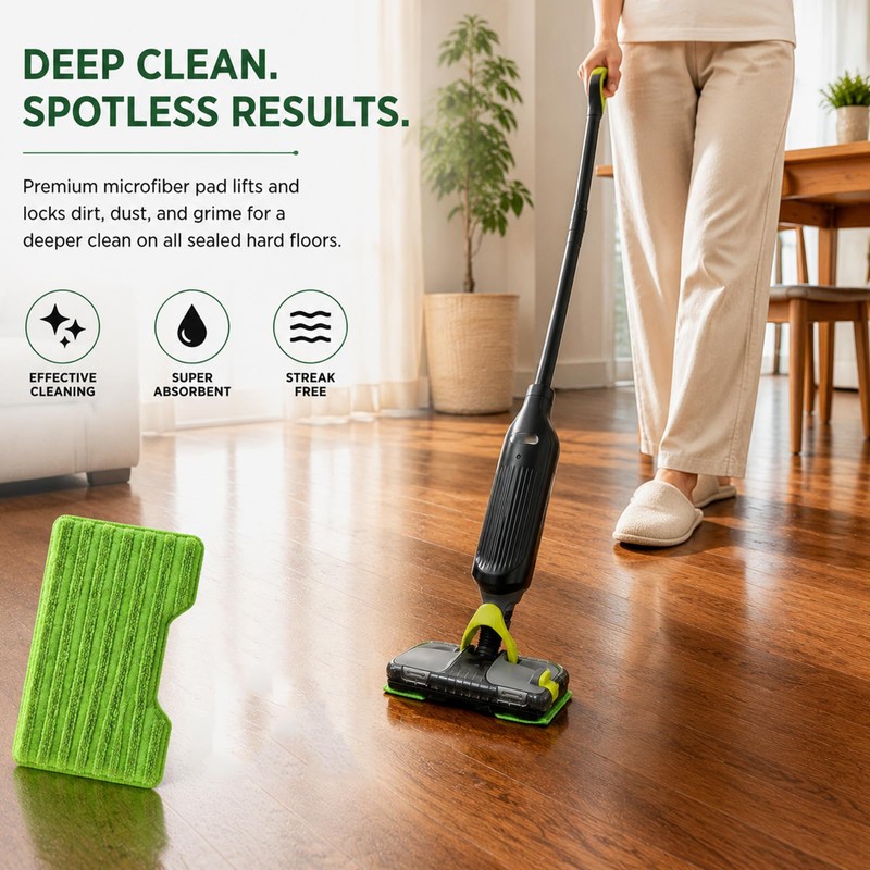 Reusable Vacmop Replacement Pads Compatible with Shark Vac Mop