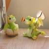 SUPVOX Resin Dragon Garden Statue Small Dragon Figurine for Garden