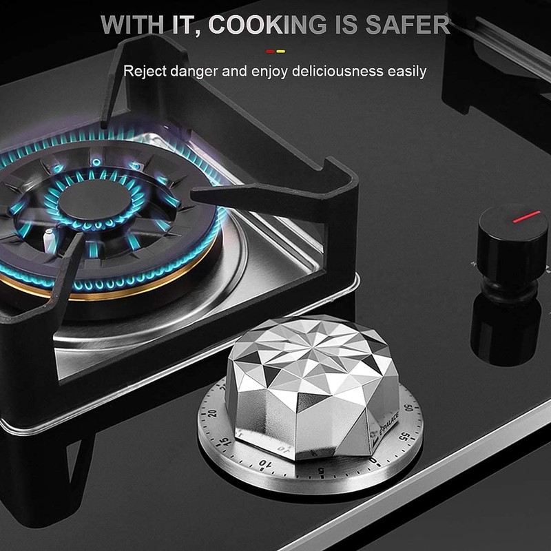 Binnan Kitchen Timer Egg Timer Stainless Steel Timer Mechanical Digital