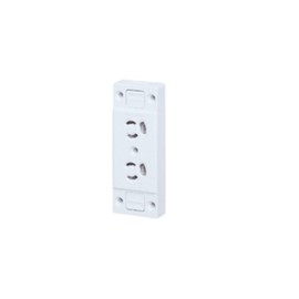 Panasonic WK1562SW Grounding 15A Exposure Stop Double Outlet for Temporary Use, Full Terminal, White