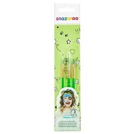 Snazaroo Face Paint Brush Set-3 Pcs, Green