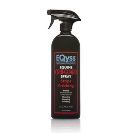 EQyss Crib Guard Horse Anti-Chewing Spray - Stops Chewing, Cribbing & Gnawing, Non-irritating, Safe for All Surfaces, Aloe-based, Alcohol-free, Clear