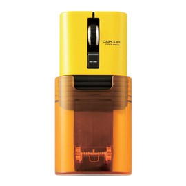 Elecom (ELECOM) Bluetooth Mouse (iOS Compatible) S Size, Small, 3 Buttons, Silent, Click Sound Reduced by 95%, Mobile, Rechargeable Lithium-Ion Battery, CAPCLIP, Yellow, iPad Pro 2020, M-CC2BRSYL