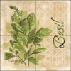 Artwork On Tile Ceramic Kitchen Tile Backsplash Herbs Basil by
