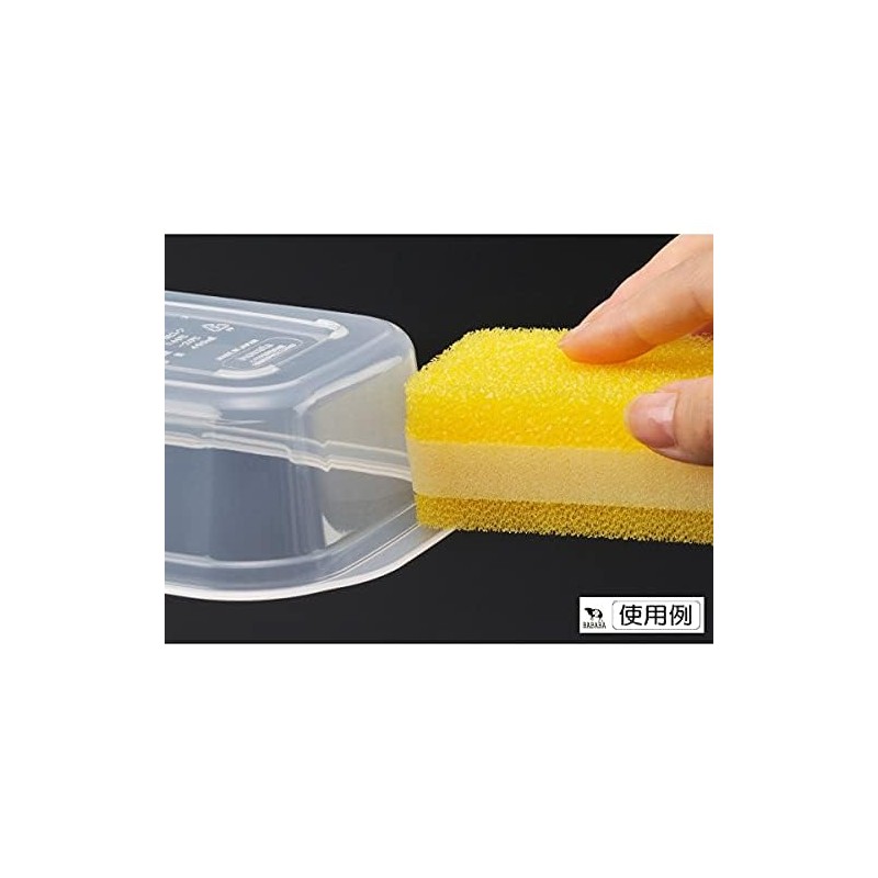 Storage Containers, Rakuchin Pack, Square, Deep, Clear Black, 15.2 fl