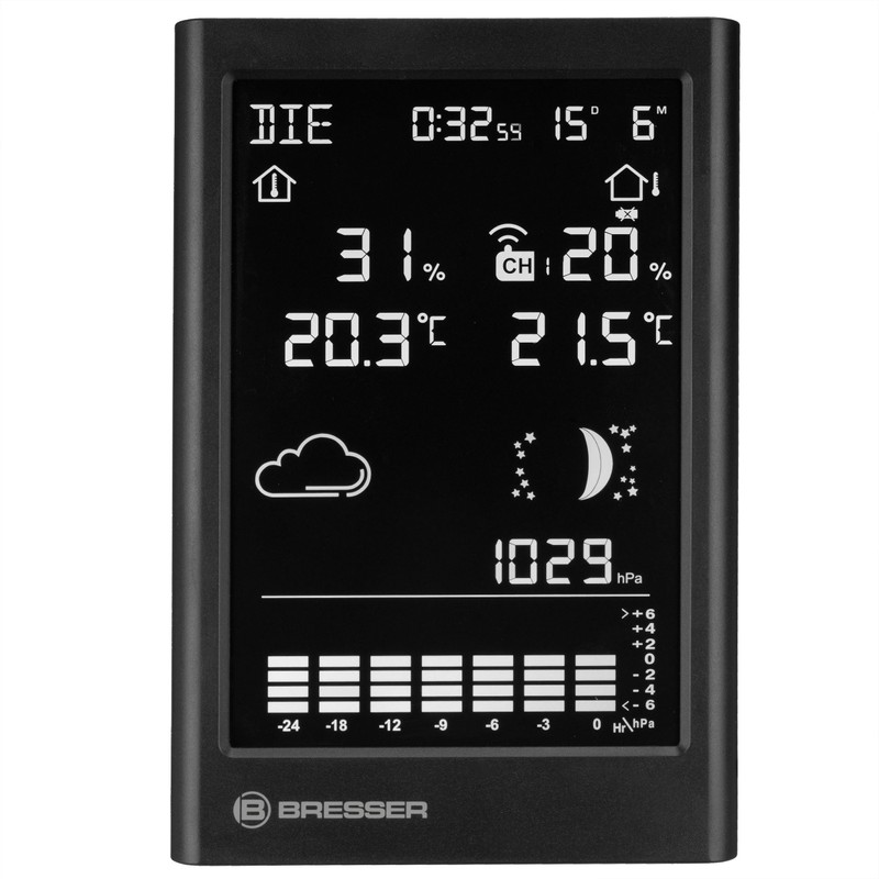 Bresser MeteoTemp TBV Wireless Weather Station, Thermo-Hygro Outdoor Sensor, Indoor/Outdoor