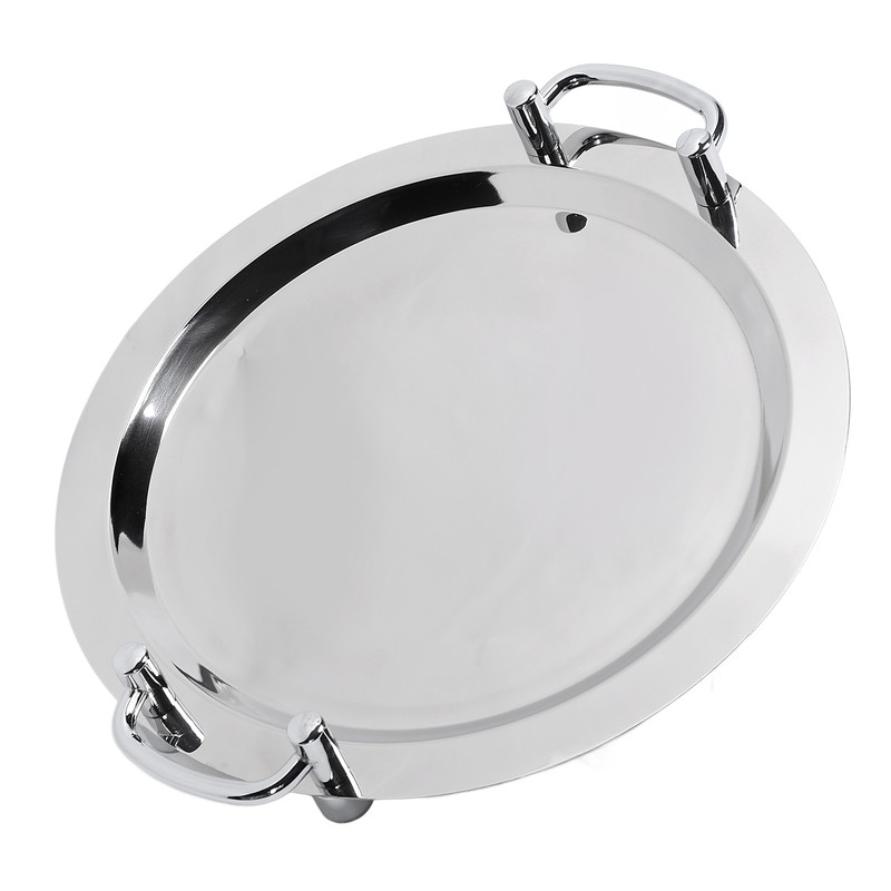 Stainless Steel Buffet Plate Bright Mirror Finish Serving Tray with