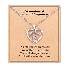 JOGDIAM Christmas Gifts for Women Grandma Gifts for Grandma Granddaughter, Grandma Christmas Gifts Granddaughter Necklace Birthday Gifts from Grandma for Granddaughter Teen Women