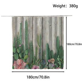 FAIRYGATE Shower Curtain Garden Nature Scenery Outdoor Curtains Waterproof Green Wood Print Shower Curtain Garden Scene with 12 Hooks Machine Washable B8517