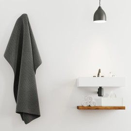 Relaxdays Tissue Box Cover with Bamboo Top, Baby Wipe Dispenser, Kitchen Napkin Holder, Bathroom, 10 x 23 x 13 cm, PP, White-Brown, 1 Item