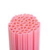 Plastic Heart Shaped Straws, Pink, 8.26in, 50Pack