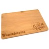 Samunshi® Wooden Board with Engraving Born to Camp Camping Bamboo