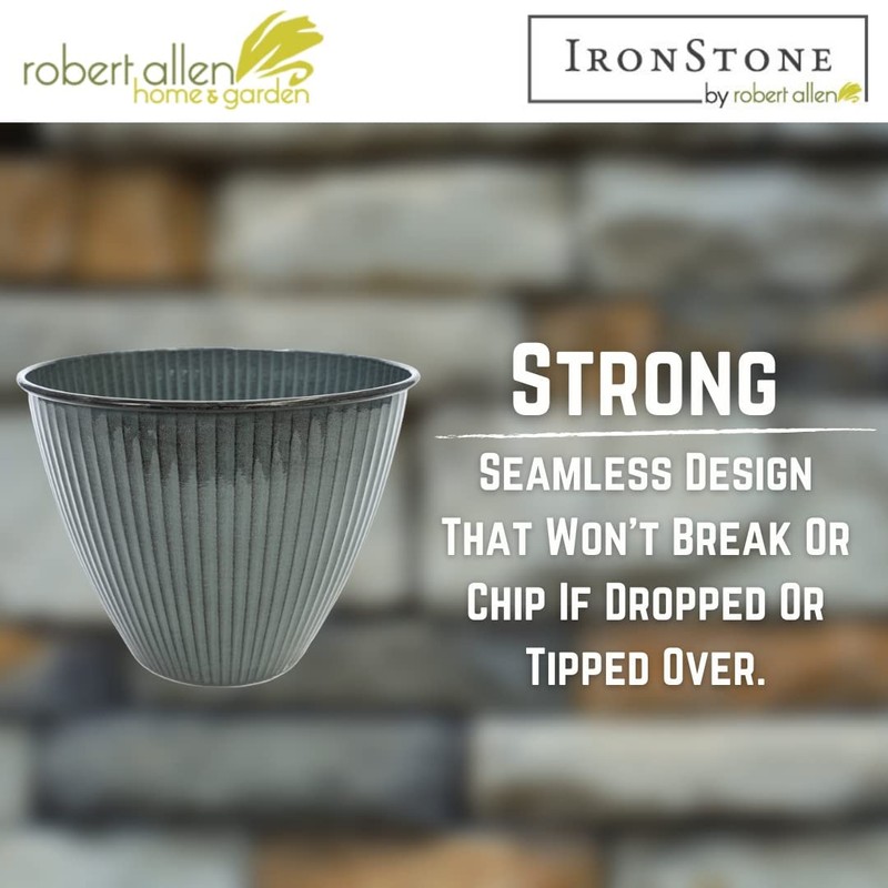 Headwind 10" Sheridan Planter - Stormy Gray