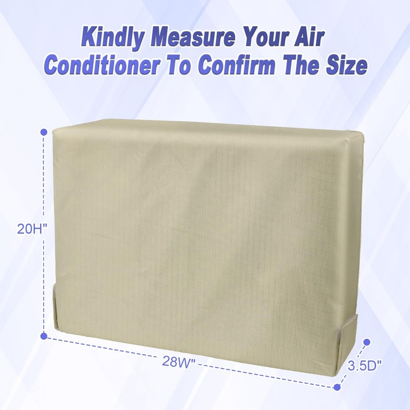 Waterproof Insulated Indoor Air Conditioner Cover for Inside Window AC