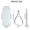 12 Pcs Cuticle Trimmer with Pusher, Stainless Steel Manicure Pedicure