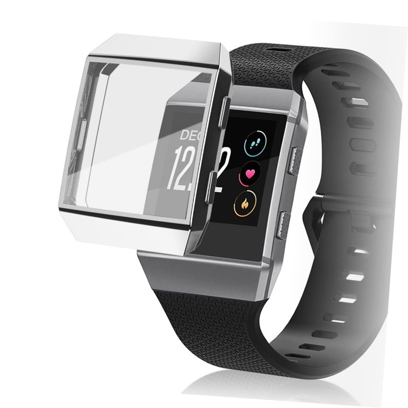 Mikinona TPU Watch Frame Protector Case Silver Protective Cover Fingerprint