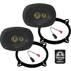 KICKER Speakers 6X9 inch for Toyota Camry 2021-2024 Upgrade Kit - Pair of CS Series with Adapters and Harness, Car Audio Front Door Speaker CSC6934, 46CSC6934