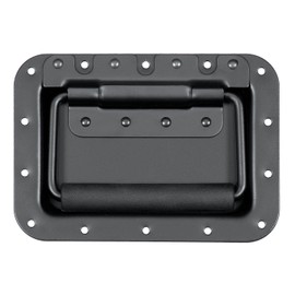 MIYAKO USA Speaker Cabinet Handles - Set of 2 | 5.5x3.9 inches | Recessed Back | High Strength Metal Plate, Powerful Spring | Rubberized Holder | Reduce Hand Fatigue | 1 Pair