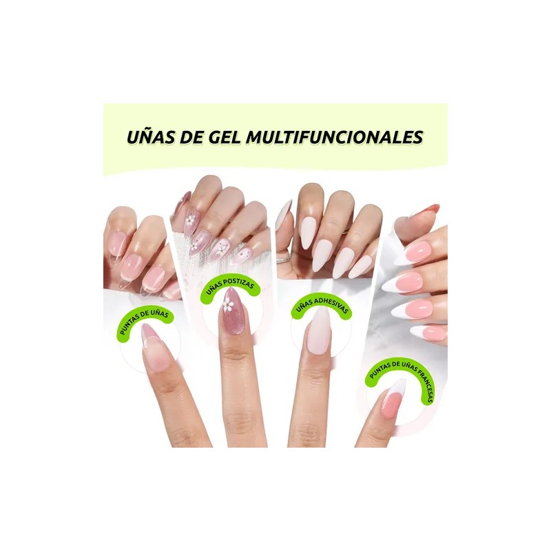 Pegamento Para Tips De Uñas Con Pincel 10ml 3pcs Cherimoya