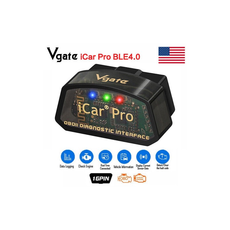 Vgate iCar Pro Bluetooth 4.0 OBD2 Diagnostic Scanner Tool for