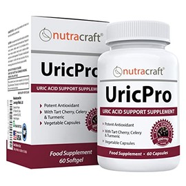 UricPro Uric Acid Cleanse Supplement | Tart Cherry, Turmeric, Celery, Bromelain, Cranberry & More | Non-GMO | 60 Vege Capsules