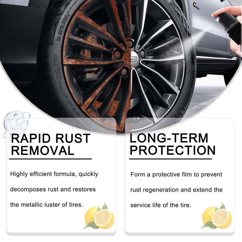 2PCS Nexa Rust Remover Spray,2025 Upgrade Rust Remover for Metal,Nexa