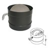 Simpson Duravent Stove Pipe Damper 6" Dia. 24 Ga Cast