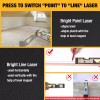 PREXISO 2-in-1 Laser Level Spirit Level Light Alignment Point&30Ft Leveling