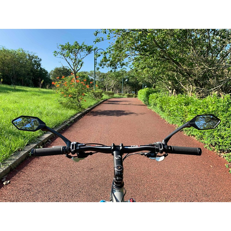 MEACHOW ME-007(2020) - Espejo retrovisor para manubrio de Bicicleta (Cristal